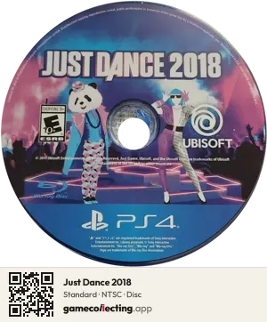 Just Dance 2018 PlayStation 4, NTSC disc