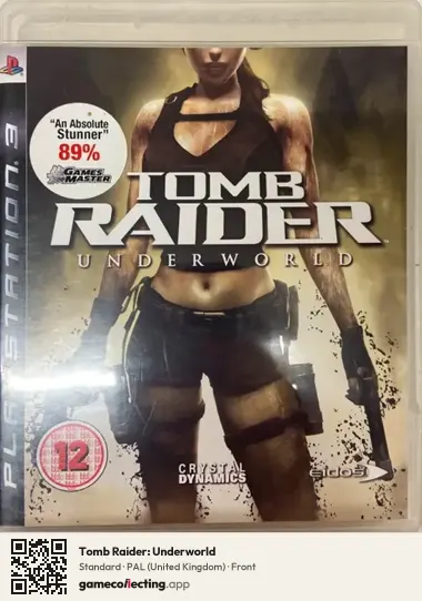 Tomb Raider: Underworld PlayStation 3, United Kingdom box front