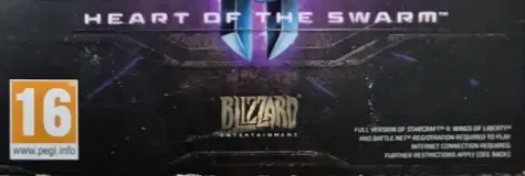 StarCraft II: Heart of the Swarm, the PEGI square on its front