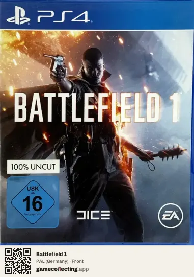 Battlefield 1 PlayStation 4, Germany box front