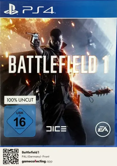 Battlefield 1 PlayStation 4, Germany box front