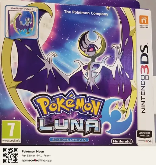 Pokémon Moon Nintendo 3DS, PAL box front