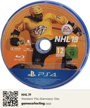 NHL 19 PlayStation 4, PAL disc