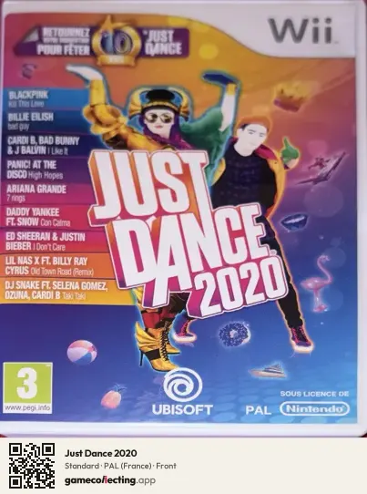 Just Dance 2020 Nintendo Wii, France box front