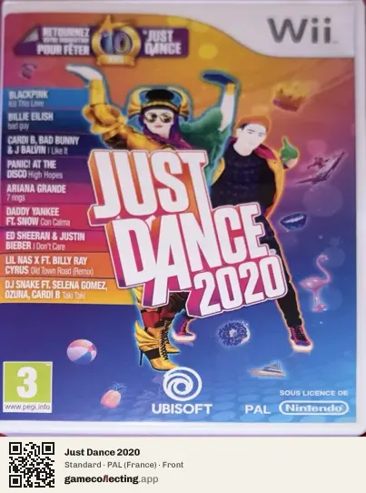 Just Dance 2020 Nintendo Wii, France box front