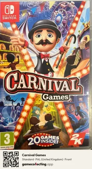 Carnival Games Nintendo Switch, United Kingdom box front