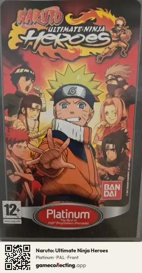 Naruto: Ultimate Ninja Heroes PlayStation Portable, PAL box front