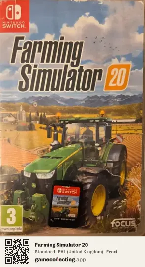Farming Simulator 20 Nintendo Switch, United Kingdom box front