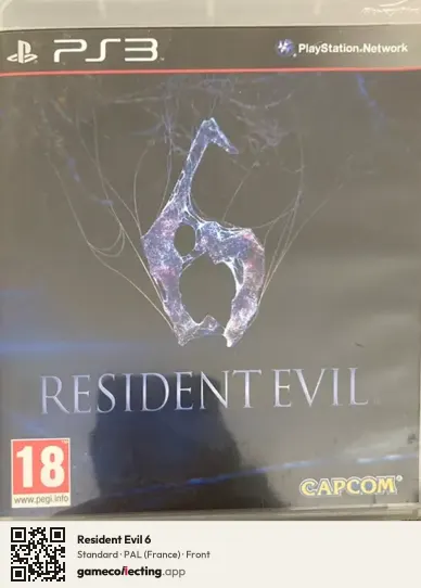 Resident Evil 6 PlayStation 3, France box front
