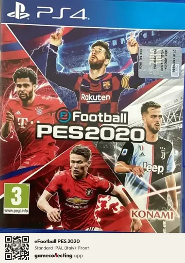 eFootball PES 2020 PlayStation 4, Italy box front