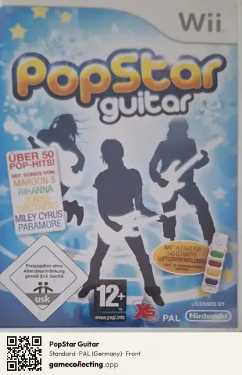 PopStar Guitar Nintendo Wii, Germany box front