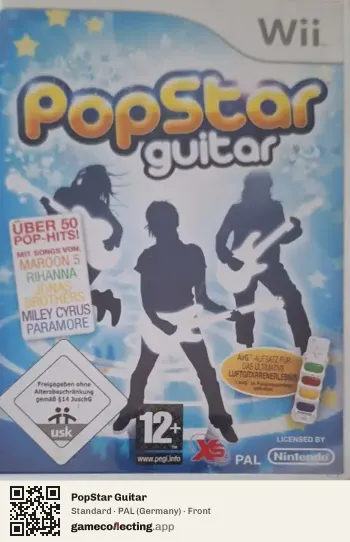 PopStar Guitar Nintendo Wii, Germany box front