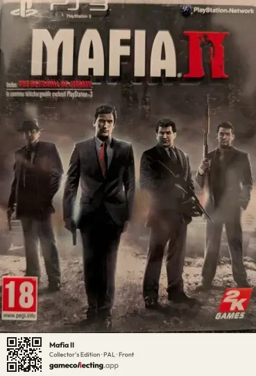 Mafia II PlayStation 3, PAL box front