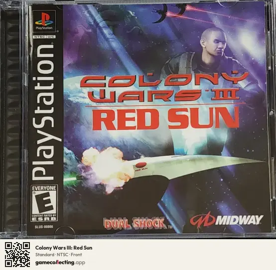 Colony Wars III: Red Sun PlayStation, NTSC box front