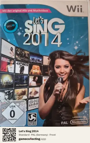 Let's Sing 2014 Nintendo Wii, Germany box front