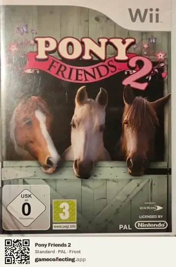 Pony Friends 2 Nintendo Wii, PAL box front