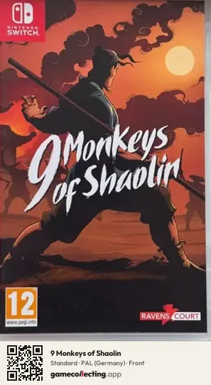 9 Monkeys of Shaolin Nintendo Switch, Germany box front