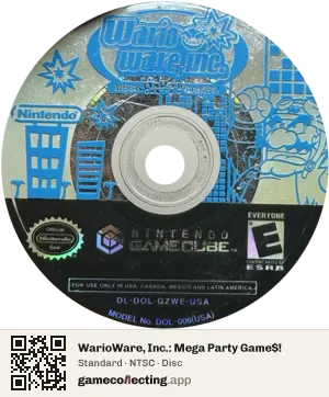 WarioWare, Inc.: Mega Party Game$! Nintendo GameCube, NTSC disc