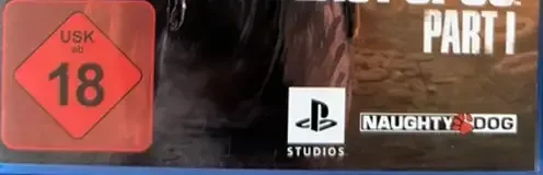 The Last of Us Part I, the USK square on its front