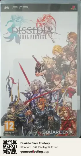Dissidia Final Fantasy PlayStation Portable, Portugal box front