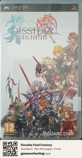 Dissidia Final Fantasy PlayStation Portable, Portugal box front