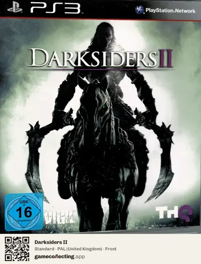 Darksiders II PlayStation 3, United Kingdom box front