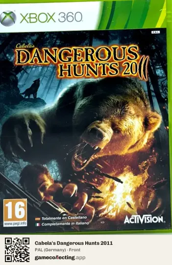 Cabela's Dangerous Hunts 2011 Xbox 360, Germany box front