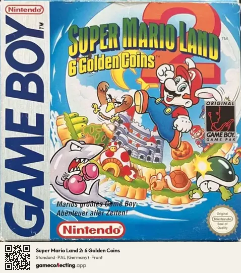 Super Mario Land 2: 6 Golden Coins Game Boy, Germany box front