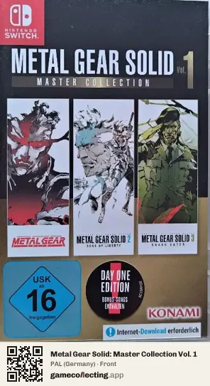 Metal Gear Solid: Master Collection Vol. 1 Nintendo Switch, Germany box front
