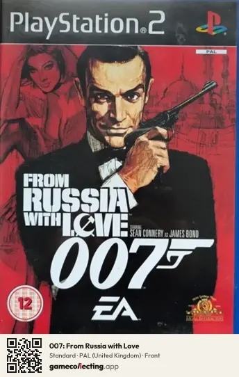 007: From Russia with Love PlayStation 2, United Kingdom box front