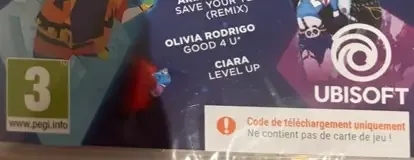Just Dance 2022, the PEGI square on its front