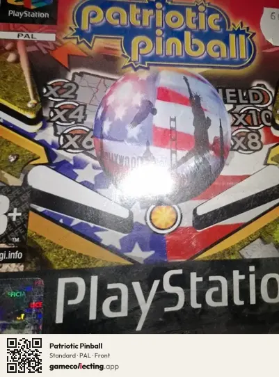 Patriotic Pinball PlayStation, PAL box front