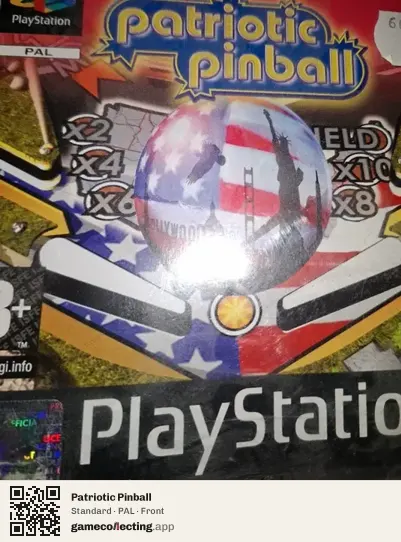 Patriotic Pinball PlayStation, PAL box front