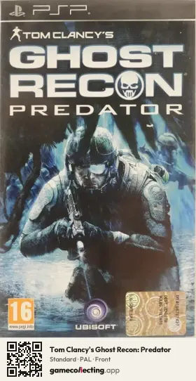Tom Clancy's Ghost Recon: Predator PlayStation Portable, PAL box front