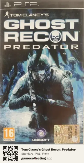 Tom Clancy's Ghost Recon: Predator PlayStation Portable, PAL box front