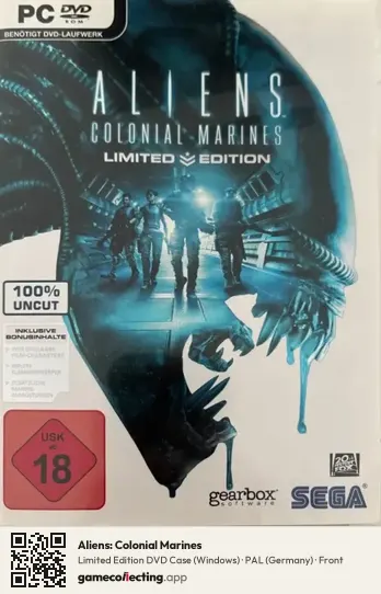 Aliens: Colonial Marines Computer, Germany box front