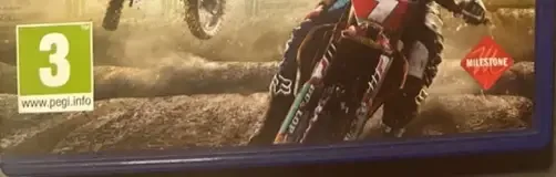 Monster Energy Supercross, the PEGI square on its front