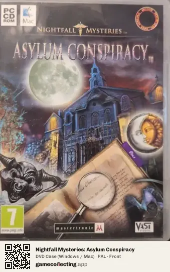 Nightfall Mysteries: Asylum Conspiracy Computer, PAL box front