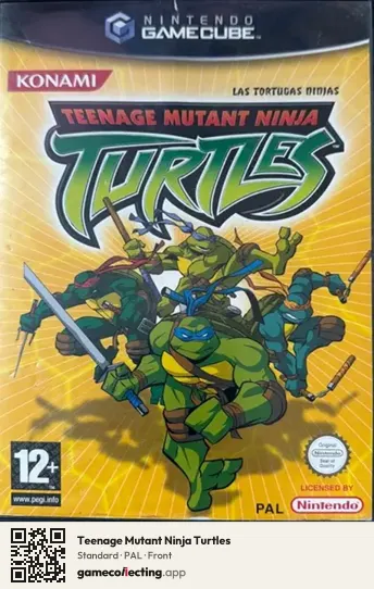 Teenage Mutant Ninja Turtles Nintendo GameCube, PAL box front
