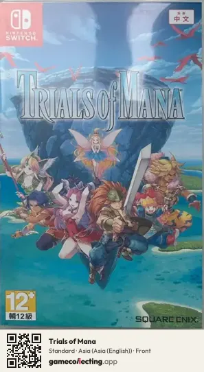 Trials of Mana Nintendo Switch, Asia (English) box front