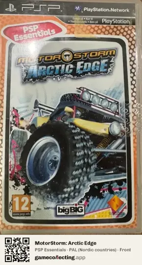 MotorStorm: Arctic Edge PlayStation Portable, Nordic countries box front