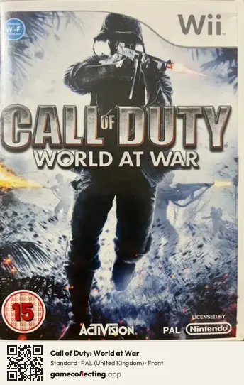 Call of Duty: World at War Nintendo Wii, United Kingdom box front