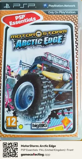 MotorStorm: Arctic Edge PlayStation Portable, United Kingdom box front