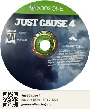 Just Cause 4 Xbox One, NTSC disc