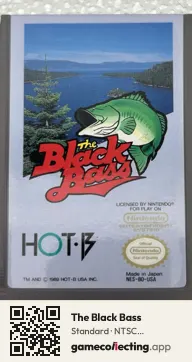 The Black Bass Nintendo Entertainment System, NTSC cartridge label