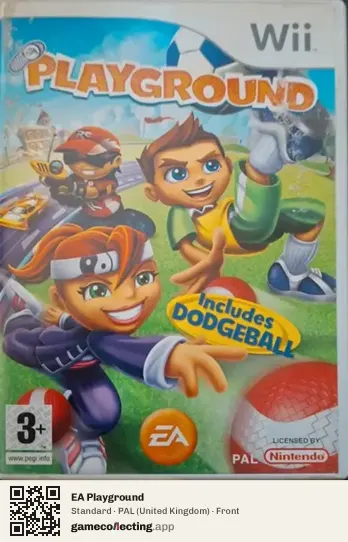 EA Playground Nintendo Wii, United Kingdom box front