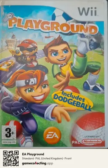 EA Playground Nintendo Wii, United Kingdom box front