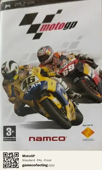MotoGP PlayStation Portable, PAL box front