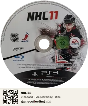 NHL 11 PlayStation 3, PAL disc