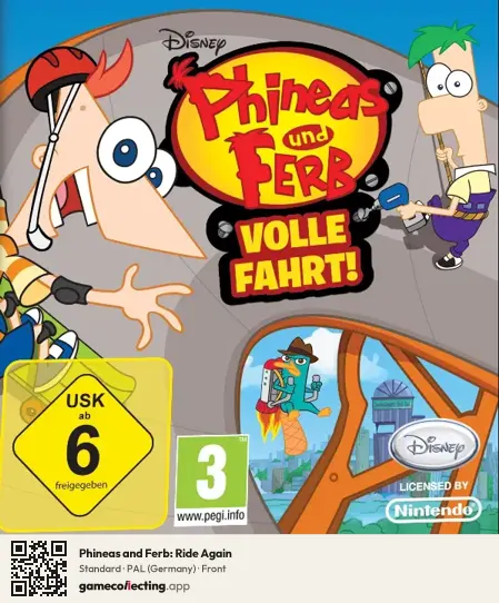Phineas and Ferb: Ride Again Nintendo DS, Germany box front